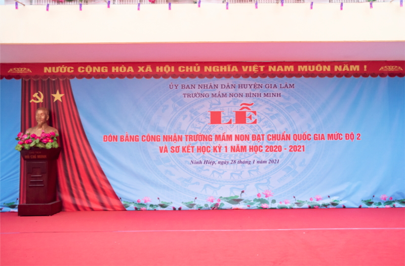 Lễ đón bằng công nhận trường mầm non đạt chuẩn quốc gia mức độ 2 - vinh dự và tự hào!